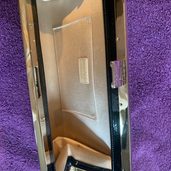 Jimmy Choo Tan/Black Lace Clutch Bag - Picture 5 of 8